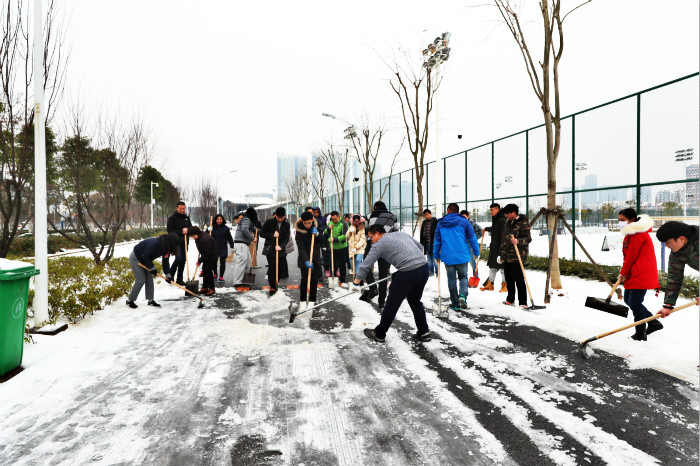 一場(chǎng)雪，體育中心美得不要不要的 但最美的風(fēng)景還是他們(圖13)